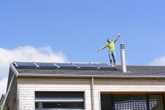 Thermische Solaranlage für Warmwasser und Heizungsunterstützung in Lauwil