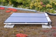 Solarthermie auf Flachdach in Sissach